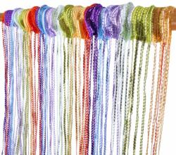 TifanTEX Perdea șnururi, Rainbow, 100x200cm (Perdea colorată pentru ușă) (6203E1)