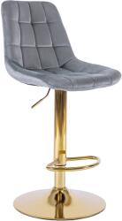 Klubfotel Bárszék ARCOS szürke bársony/arany