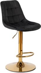 Klubfotel Bárszék ARCOS fekete bársony/arany