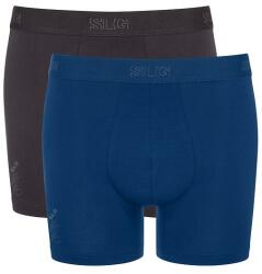 Sloggi 2 pack boxeri Base Short gri și albastru, XXL