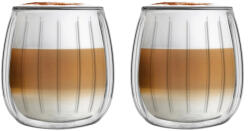 Vialli Design TULIP 8982 duplafalú üveg bögre szett 250ml