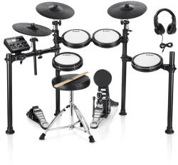  Donner DED-200P Elektromos dobszett dobszékkel fejhallgatóval és dobverővel