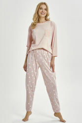 Taro Nori női pizsama, szívecskés, világos rózsaszín, M