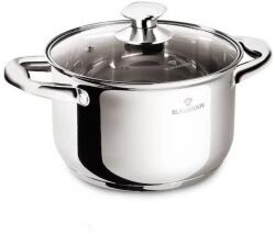 BLAUMANN Gourmet Line rozsdamentes magas lábas üvegfedővel 20 cm (BL-3872)