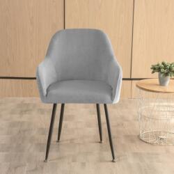 Forcheer Nagy Kagylószék Huzat (bársonyos, sötétszürke)