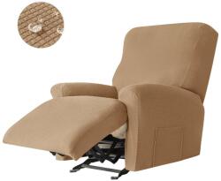Forcheer Relax Fotel Huzat (enyhén vízlepergető, 1 üléses, halvány karamell, rugalmas)