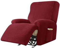 Forcheer Relax Fotel Huzat (bársonyos, 1 üléses, bordó, rugalmas)