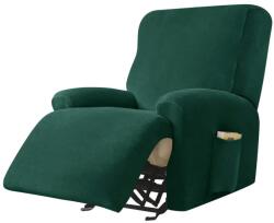 Forcheer Relax Fotel Huzat (bársonyos, 1 üléses, sötétzöld, rugalmas)