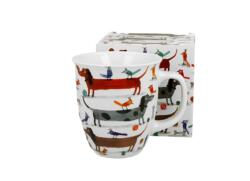 Duo Gift Porcelán bögre 650ml Long Dogs