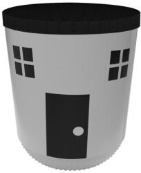 Qutu Univerzális tároló szövet felső résszel - Home mintás, 20L