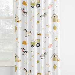 Goldea gyerek pamut függöny - élet a farmon 280x150 cm