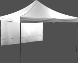 Expodom Gyorsan felállítható ollós sátor 4x4 m - acél szerkezet, Fehér, 1 oldalfal