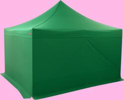 Expodom Gyorsan felállítható ollós sátor 4x4 m - acél szerkezet, Zöld, 4 oldalfal