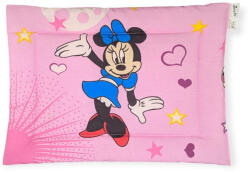  Borostyánköves baba párna -Minnie kék ruhában, kék masnival