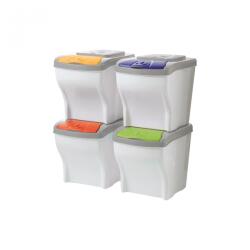 BAMA Set patru cosuri, 20 litri, Poker (BM-40300) Cos de gunoi
