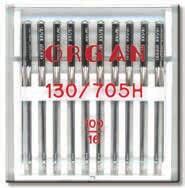 Organ Needle Ace standard, Organ, 10 buc 130 705, finete 100
