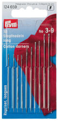 PRYM Ace de cusut manual, set (10 buc), lungi, Nr 3-9, Prym, 124659