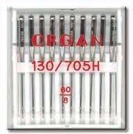 Organ Needle Ace standard, Organ, 10 buc 130 705, finete 60