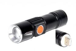  Lanterna LED XPG-R5 Ultra Acumulator USB cu Zoom Reîncărcabilă Compactă pentru Camping și Ciclism - Q-19A036 (Q-19A036)