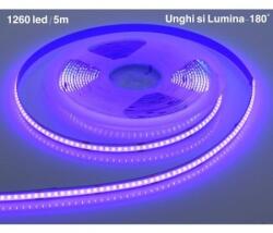  Banda COB Led Mov 252led/m 12W/ml Rola/5m, Flexibilă Iluminat Decorativ - Q-18A067 (Q-18A067)