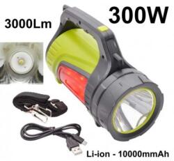  Lanterna LED 300W Profesionala 5 Faze cu Acumulator Li-Ion 10000mAh - Q-19A055 (Q-19A055)