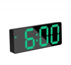  Ceas Digital Oglinda LED Verde cu Alarmă și Termometru - Q-13B043 (Q-13B043)