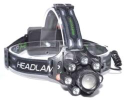  Lanterna Frontala BL-T88-8 cu 9 Led-uri, Acumulatori Reincarcabili, Rezistenta la Apa, Zoom Reglabil - Q-19B013 (Q-19B013)