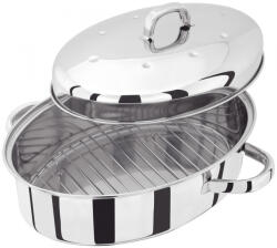 JUDGE Tava ovala cu gratar Judge Speciality Cookware, otel inoxidabil, 32x22x15 cm, argintiu (HO-TC120)