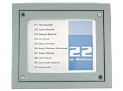 LASKOMEX Tabel Nominal Locatari LASKOMEX NP-3000 Oțel Galvanizat Iluminat LED IP44 Montaj Ingropat sau Aplicat (NP-3000)