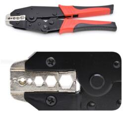 Cleste Sertizat Papuci Electrici, Manere Cauciucate, Negru/Rosu - Q-17E009 (Q-17E009) Cleste