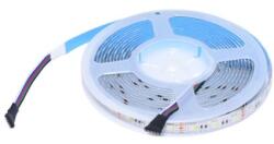  Banda LED RGBW 300 LED-uri 5m IP65, Flexibilă cu Lumina Albă Rece - Q-18A105 (Q-18A105)