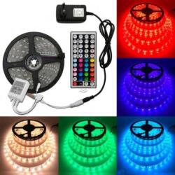  Kit Banda Led RGB cu Alimentator si Controler IR 12V - Q-18A046 (Q-18A046)