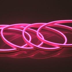  Banda Led Neon Flexibil 5m Roz Sursa Iluminat Interior si Exterior IP67 - Q-18A060 (Q-18A060)