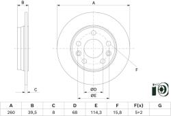 Bosch Disc frana BOSCH 0 986 479 H69 (0 986 479 H69) - fixbox