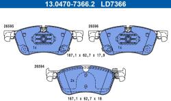 ATE set placute frana, frana disc ATE Ceramic 13.0470-7366.2 (13.0470-7366.2)