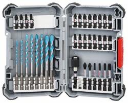 Bosch 2607017570 Pick and Click MultiConstruction spirálfúrószár és Impact Control csavarbitkészlet, (2.608.521.U82)
