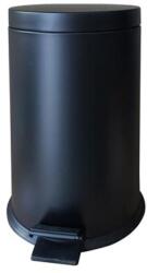  Pedálos szemetes, fém, 7 l, kivehető vödörrel, fekete (UVV08) - fiorex