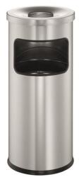 DURABLE Tűzálló szemetes, kerek, hamutartóval, DURABLE "Safe", ezüst (DB333223) - fiorex