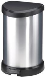 Keter Pedálos szemetes, fémhatású, 15 l, CURVER (UCPE20) - fiorex