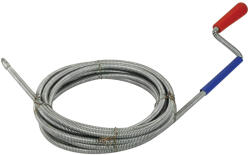 Extol Premium EXTOL Curățător pentru țevi de scurgere, 10m, diametru 9mm, cu înfășurare manuală, cu cuie de curățare, (răsucite din sârmă de 1, 9mm)