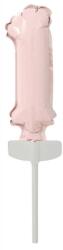  Rózsaszín Pastel 1-es szám fólia lufi tortára 13 cm (DPA9912705) - sandori