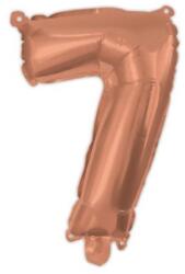  Színes Rose Gold 7-es szám fólia lufi 95 cm (PNN92483) - sandori