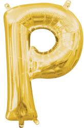  Arany Gold mini P betű fólia lufi 33 cm (DPA3304301) - sandori