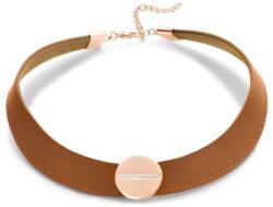  Victoria Fehér köves rose gold színű bőr nyaklánc (VBFACA75146)