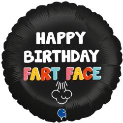  Happy Birthday Fart Face fólia lufi 46 cm (GBBG78087) - sandori