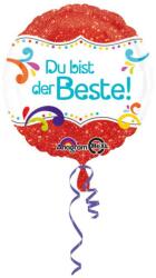  Du bist der Beste Red fólia lufi 43 cm (DPA3409275)