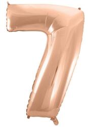  Rose Gold 7-es szám fólia lufi 92 cm (MLG106367) - sandori