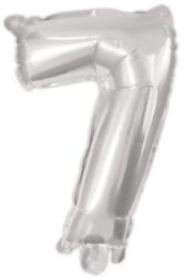  Ezüst Silver 7-es szám fólia lufi 95 cm (PNN92473)