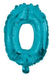  Mini 0-ás Blue szám Fólia lufi 32 cm (PNN91229) - sandori