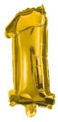  Arany Gold mini 1-es szám fólia lufi 33 cm (PNN89642) - sandori
